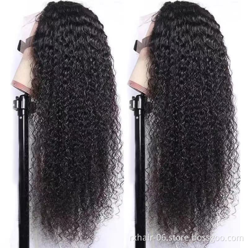 Wholesale kinky curly human hair wigs for black women,virgin kinky curly hd transparent swiss lace front wig with baby hair